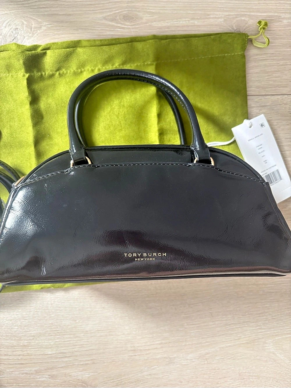 Tory Burch Small Bowler Black Satchel NWT